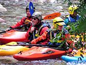 Kajak-Fahrer auf der K�nigsseer Ache